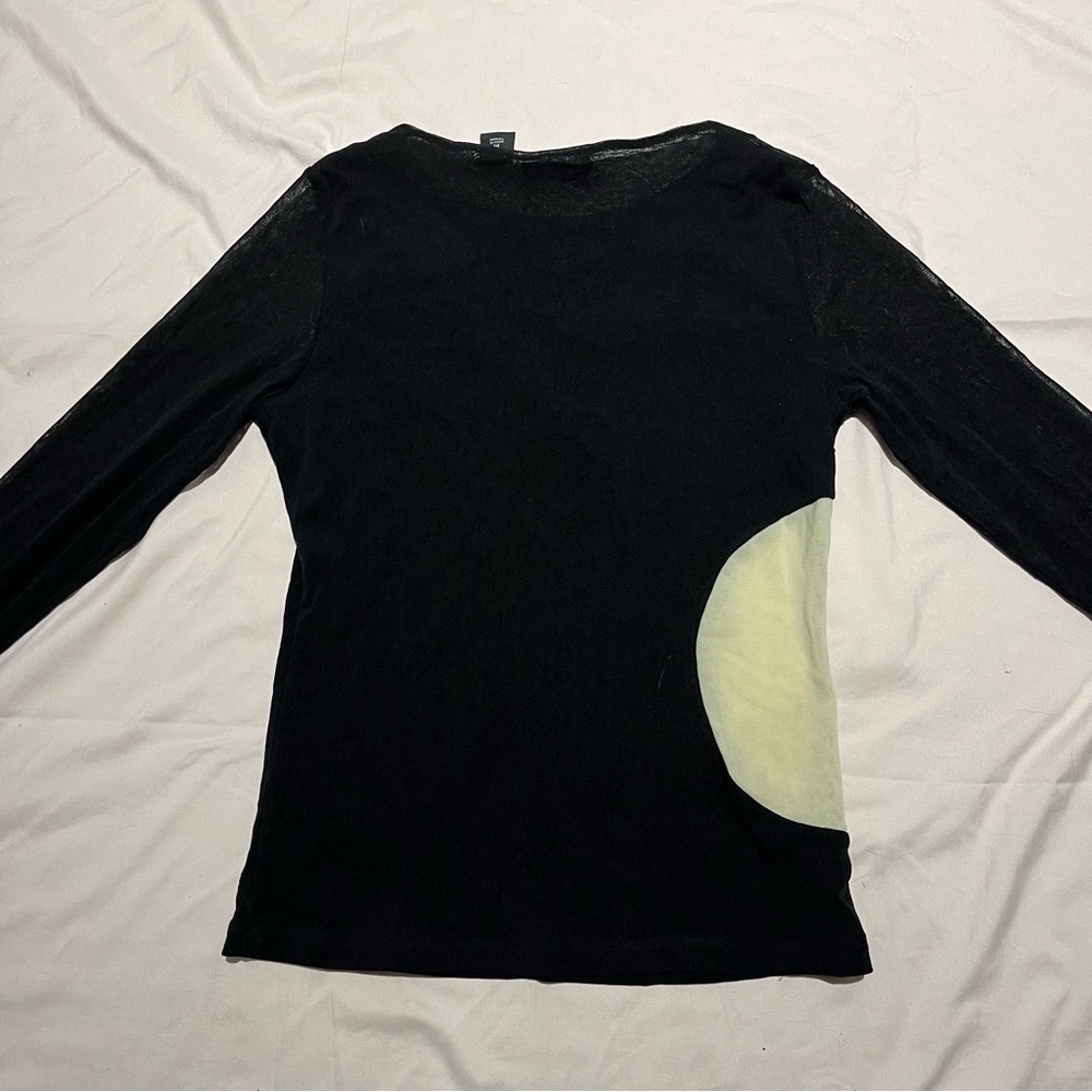 SOLD | Mesh Long Sleeve with Circle Cut Out